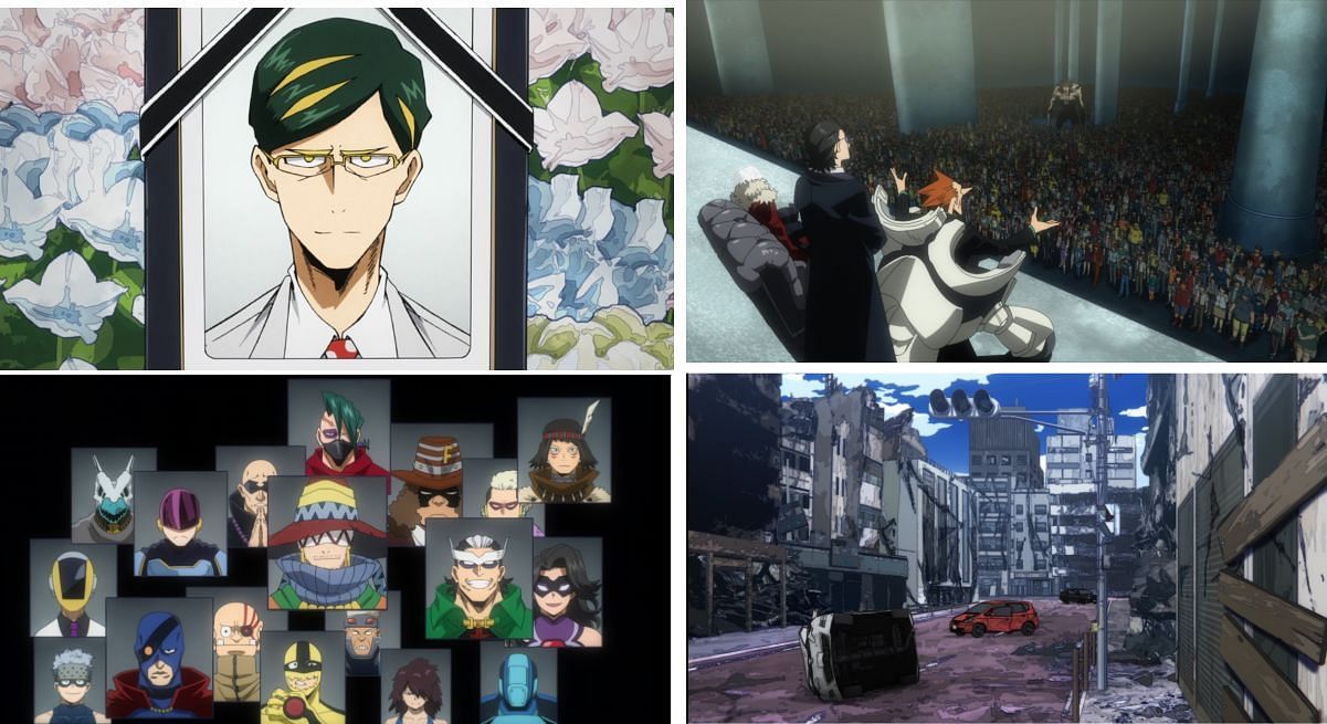 Several negatives of All Might's retirement throughout My Hero Academia (Image via Studio Bones)